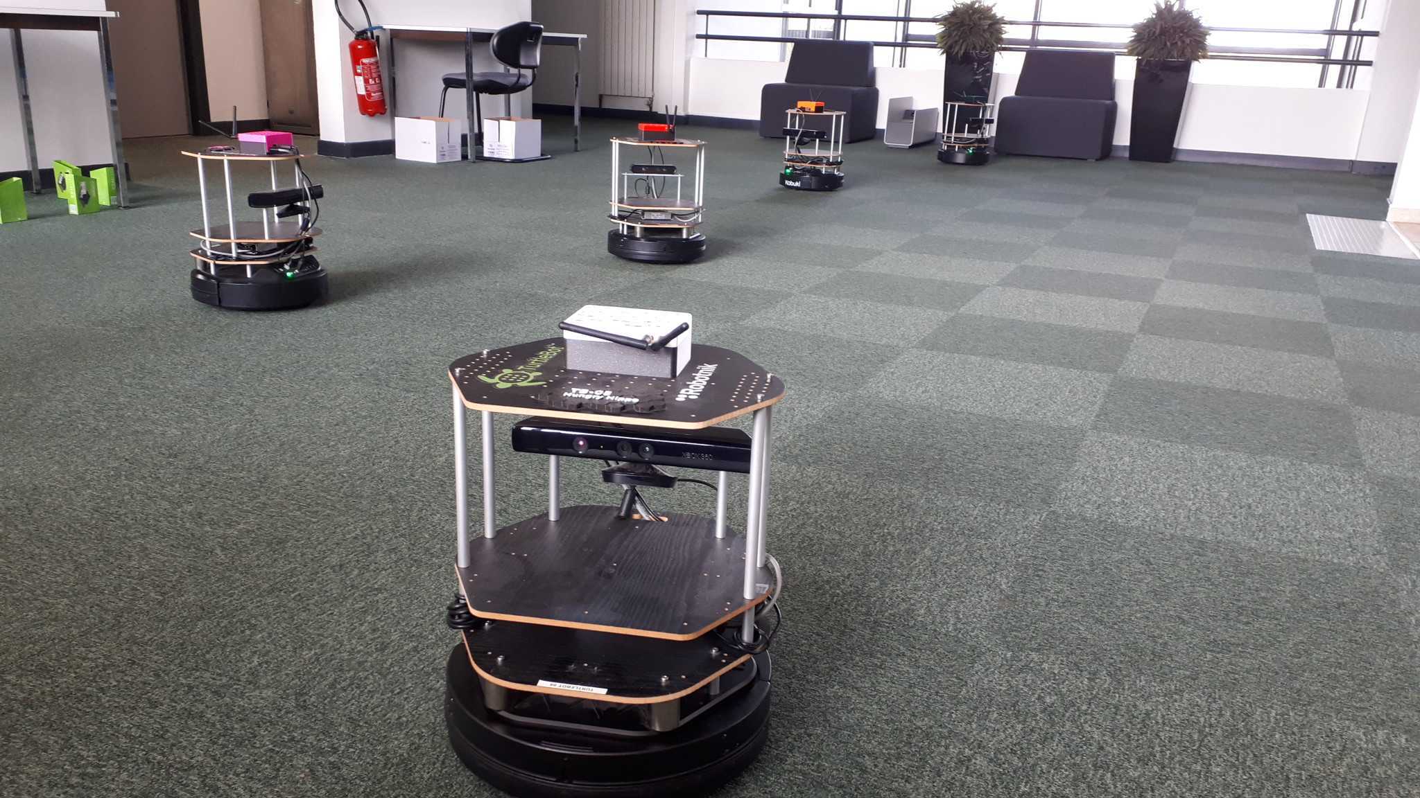 Robots on the run in Cedric Pradelier’s CS7630 - Autonomous Robotics course,
Robots on the run in Cedric Pradelier’s CS7630 - Autonomous Robotics course,