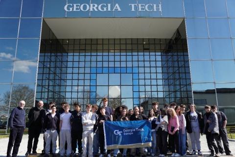 Georgia Tech-Europe hosts middle school students at GTE